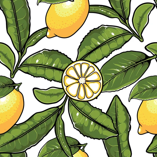 Limonlu çay Dikişsiz desen beyaz