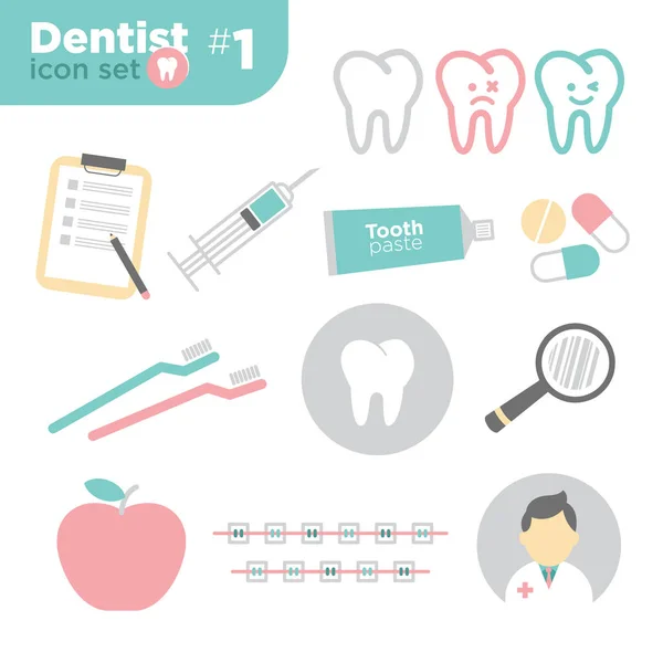 1 diş hekimi Icon Set