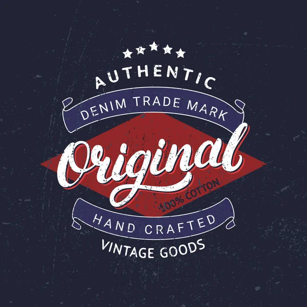 Özgün el yazı etiket, rozet, tee baskı için yazılı.