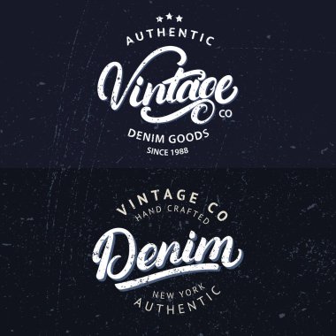 Dizi tee baskı, etiketleri, rozetleri.