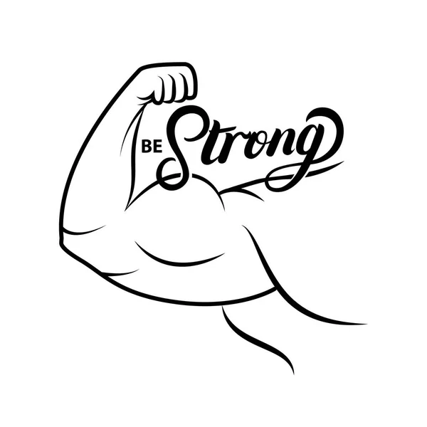 Strong arm icon. — Stock Vector