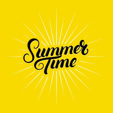 Yaz saati el yazı yazılı.