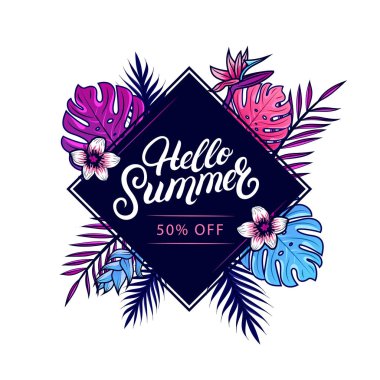 Merhaba yaz Satılık renkli afiş