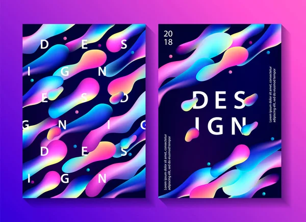 Conjunto de carteles de diseño creativo — Archivo Imágenes Vectoriales