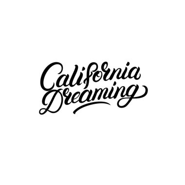 California el yazı metni yazılı rüya.