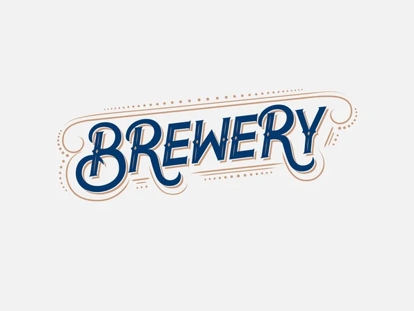 Brouwerij vintage logo, etiket, badge — Stockvector