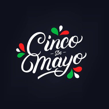 Cinco de Mayo el yazı yazılı