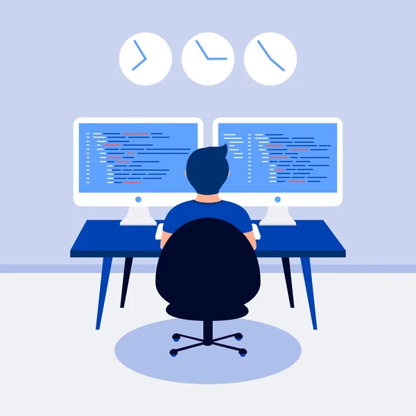 プログラミング デザイン コンセプト. — ストックベクタ