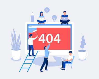404 hata sayfası tasarım konsepti.