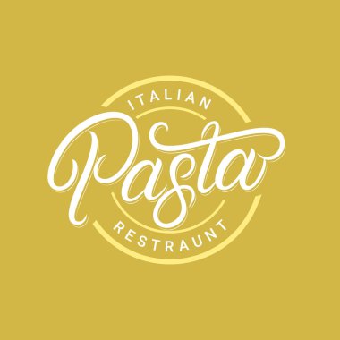 Pasta Çemberi Çerçevesi, logo amblemi vektör çizimi