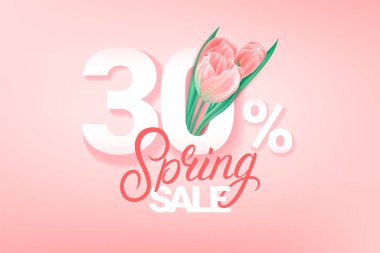 Bahar tanıtım afişi şablonu