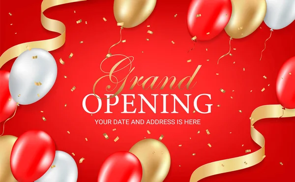 Grand opening party invitation card