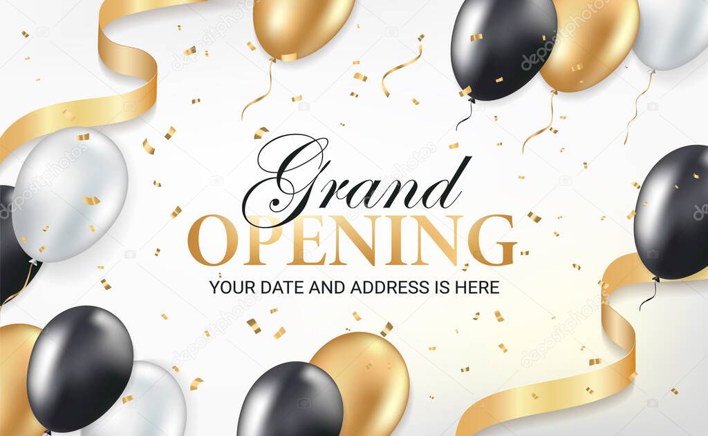 Grand opening party invitation card