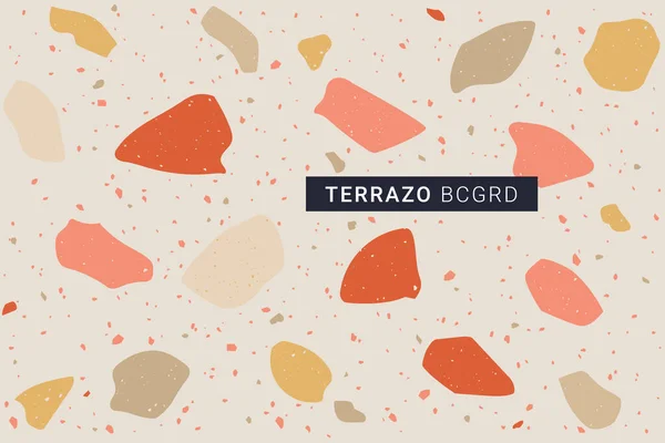 Terrazzo moderne print achtergrond — Stockvector