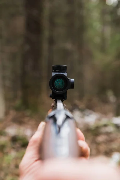 Jacht geweer zicht — Stockfoto