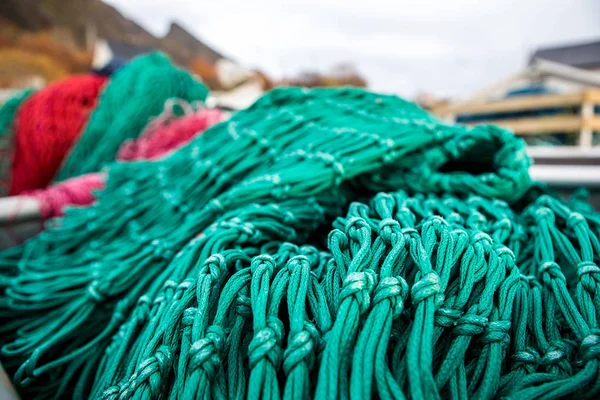 Fischernetze und anderes im Freien — Stockfoto