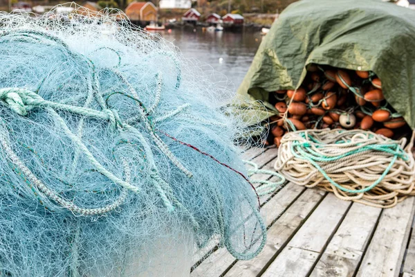 Reti da pesca e roba all'aperto — Foto Stock