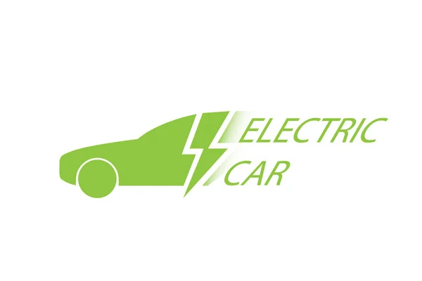 Icona dell'auto elettrica. — Vettoriale Stock