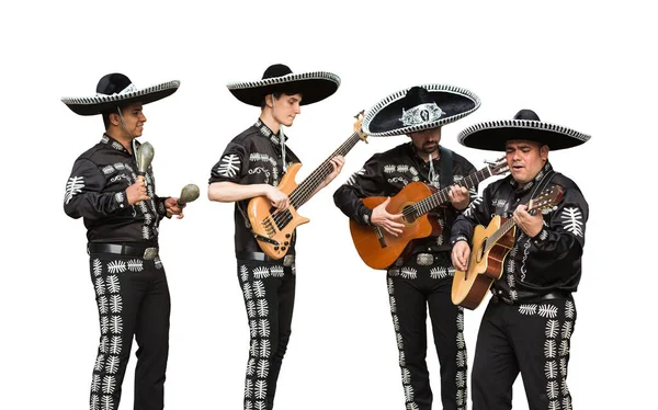 Banda mariachi isolata — Foto Stock
