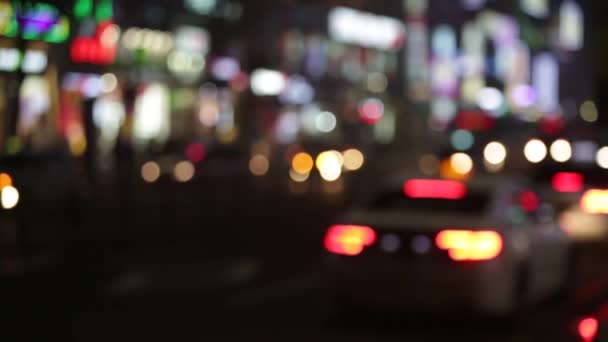 Señal de taxi en el coche — Vídeo de stock