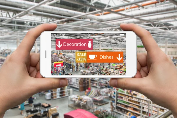 Дополненная реальность в маркетинге . — стоковое фото