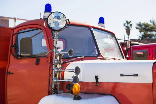 Retro fire truck róg — Zdjęcie stockowe
