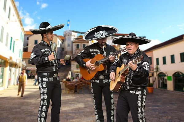 Mariachi meksykańskich muzyków — Zdjęcie stockowe