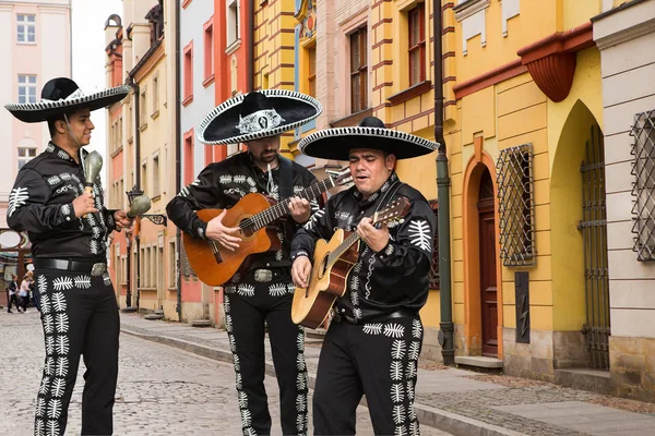 墨西哥音乐家街头 — 图库照片
