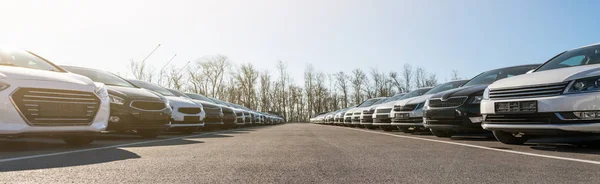 Cars Rows Used Car Sales — Stock Photo, Image