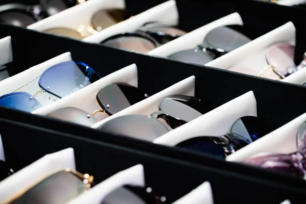 Sunglasses Store Showcase Fashion Frames — Stock Photo, Image