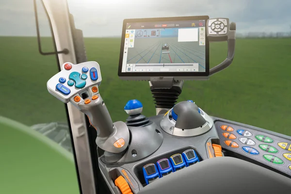 Tractor System Precision Agriculture Smart Farming — Stock Photo, Image