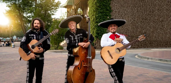 Mexikói Zenészek Mariachi Zenekar — Stock Fotó