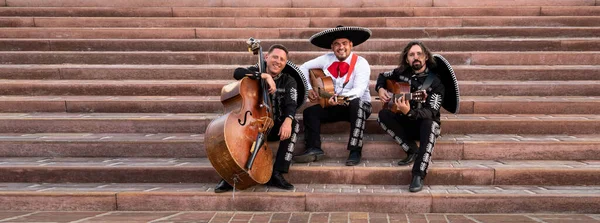 Mexická Muzikantská Mariachi Kapela — Stock fotografie