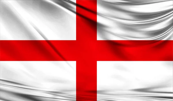 Flag of England, close up.