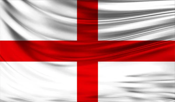 Flag of England, close up.