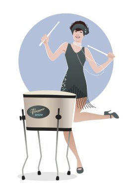 Sineklik kız oyun davul