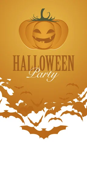 Dýně Halloween Party Flyer Pozvánka — Stockový vektor