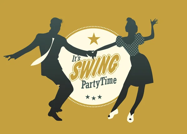 Swing Party Time-03 — Wektor stockowy