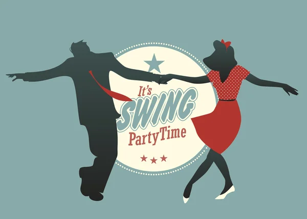 Party Time swing — Stock Vector