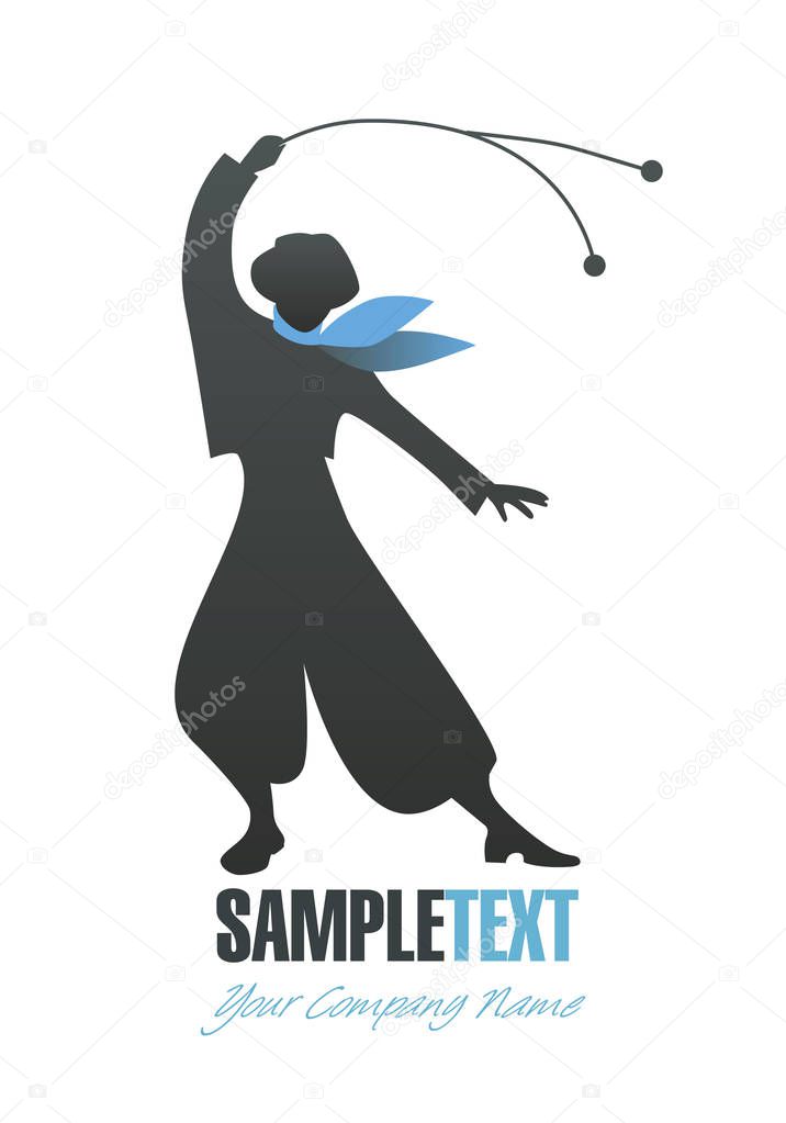 Gaucho Logo. Icon of South American cowboy