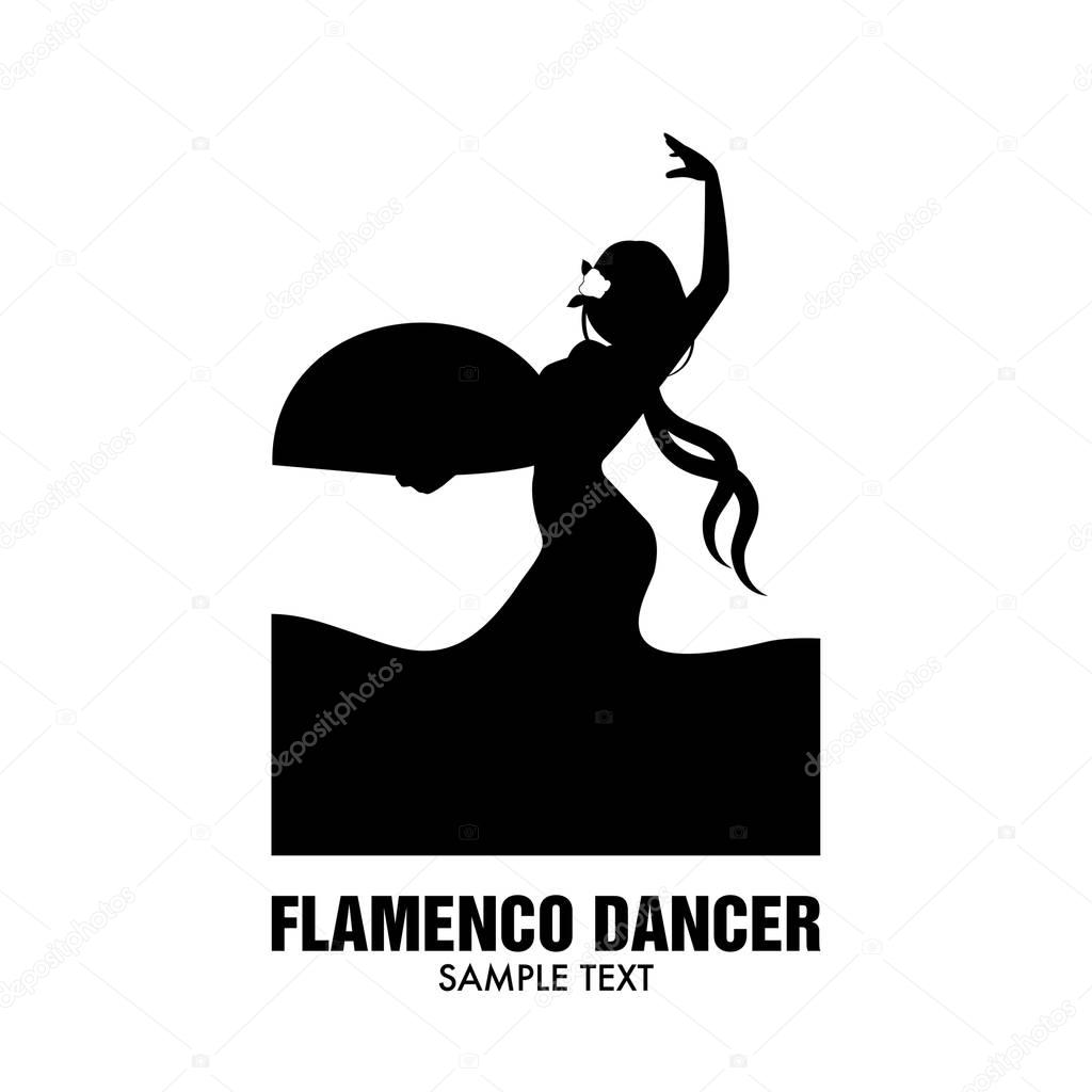 Spanish flamenco dancer. Vector Illustration