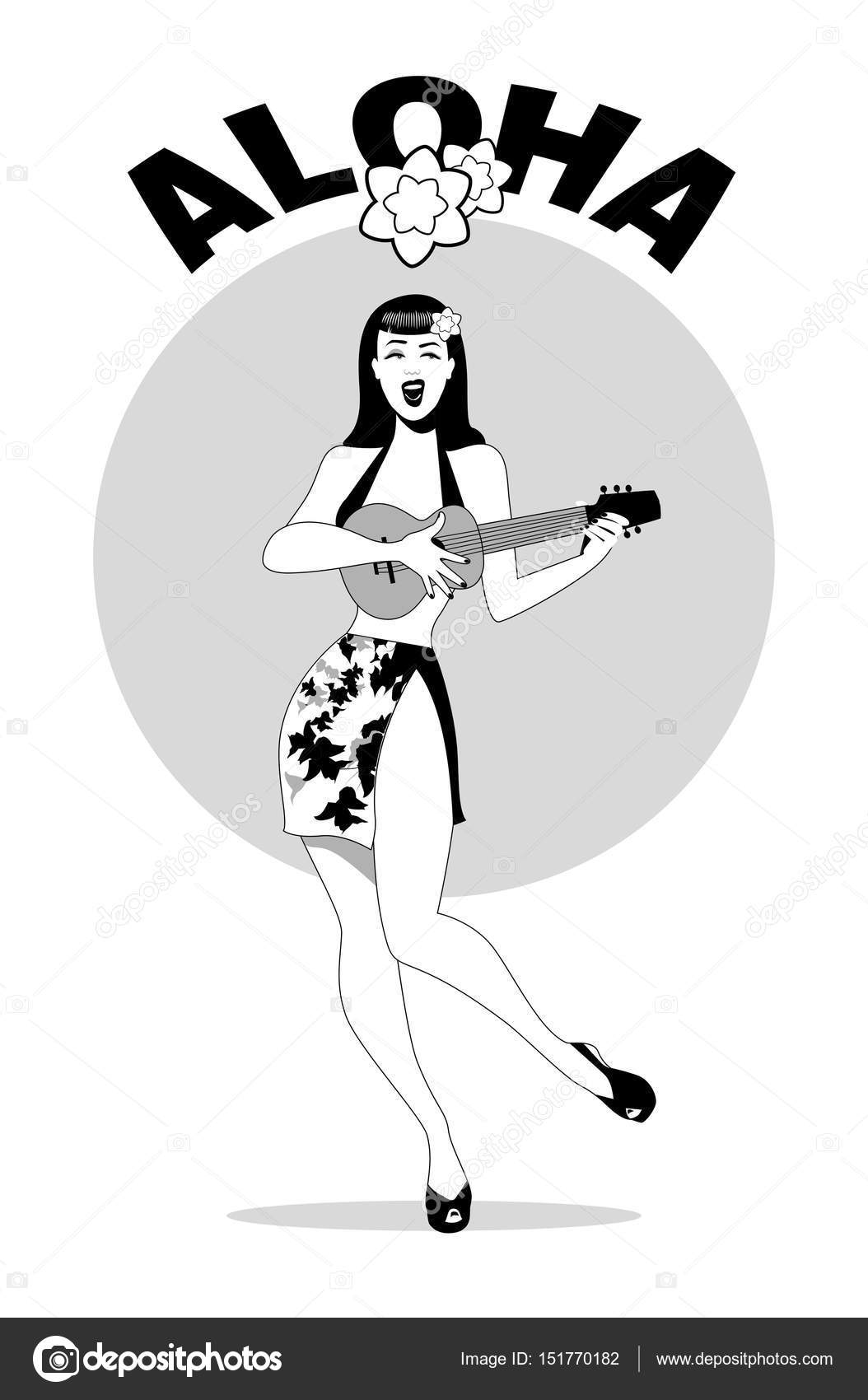 Vintage hawaiian pin up Vintage hawaiian pin up