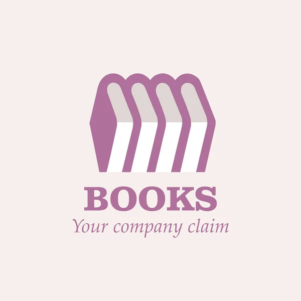 Logo Books. Ilustração vetorial —  Vetores de Stock
