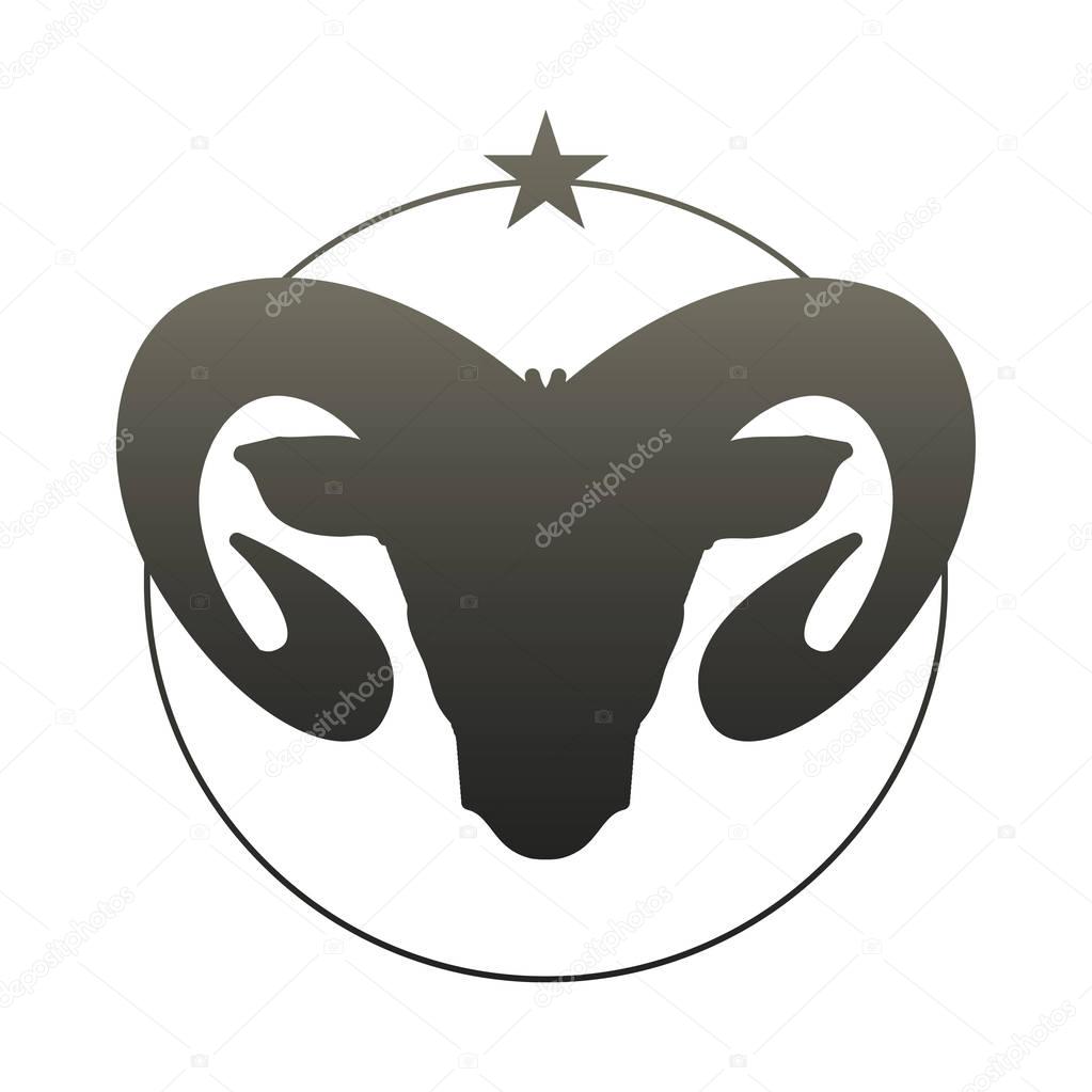 Zodiac Sign. Aries. Vector Illustration