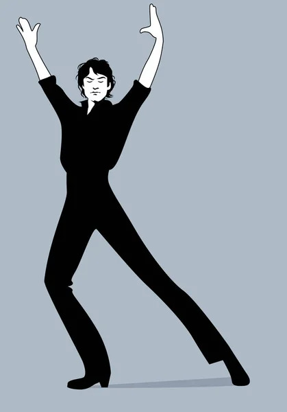 Španělské Flamenco tanečnice muž. Vektorové ilustrace — Stockový vektor