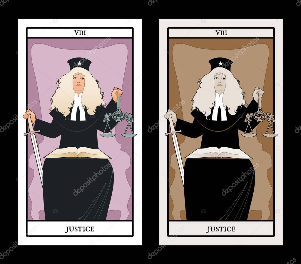 Cartas del Tarot Mayor Mujer vestida con peluca