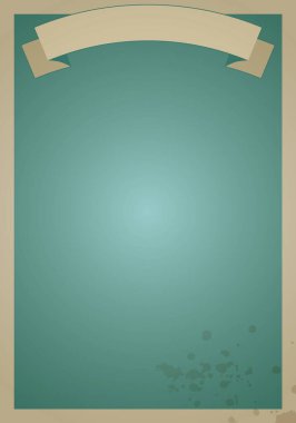 Retro poster arka planı, eski ve lekeli kağıt. Metin yerleştirmek için boş pankart.