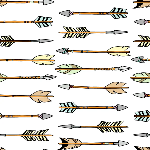 Flèches tribales dessinées à la main — Image vectorielle