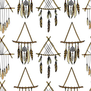 Dreamcatchers seamless modeli