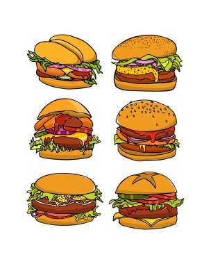 Elle çizilmiş Burger
